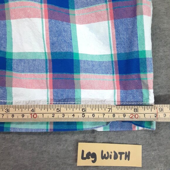 J. Khaki Boys Shorts Size 10 Pockets Zip/Button Waist 22 in Inseam 8 in Plaid - Picture 4 of 9